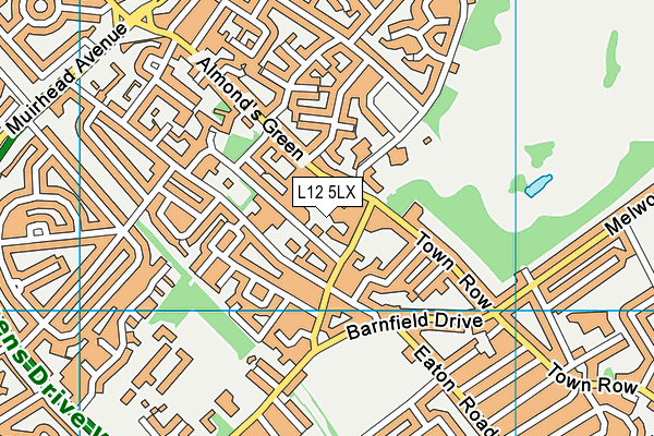 L12 5LX map - OS VectorMap District (Ordnance Survey) L12 5LX map - OS VectorMap District (Ordnance Survey)