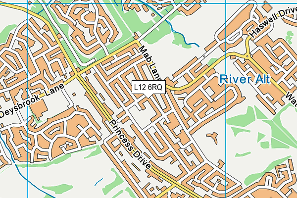 L12 6RQ map - OS VectorMap District (Ordnance Survey) L12 6RQ map - OS VectorMap District (Ordnance Survey)