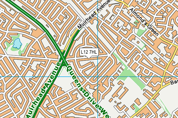 L12 7HL map - OS VectorMap District (Ordnance Survey) L12 7HL map - OS VectorMap District (Ordnance Survey)