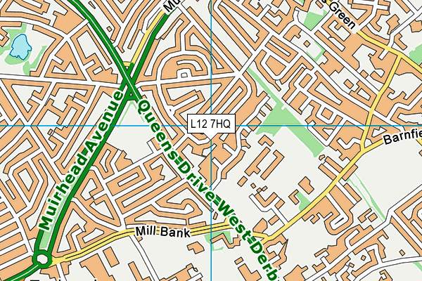 L12 7HQ map - OS VectorMap District (Ordnance Survey) L12 7HQ map - OS VectorMap District (Ordnance Survey)