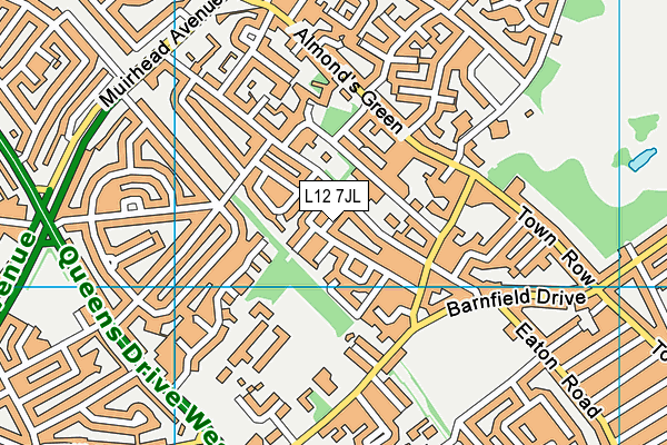 L12 7JL map - OS VectorMap District (Ordnance Survey) L12 7JL map - OS VectorMap District (Ordnance Survey)