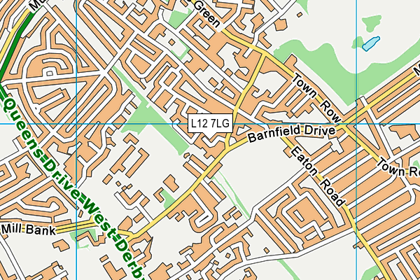 L12 7LG map - OS VectorMap District (Ordnance Survey) L12 7LG map - OS VectorMap District (Ordnance Survey)