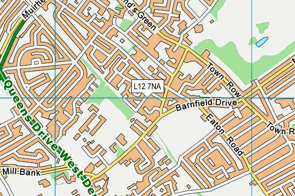 L12 7NA map - OS VectorMap District (Ordnance Survey) L12 7NA map - OS VectorMap District (Ordnance Survey)