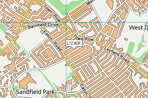 L12 8QF map - OS VectorMap District (Ordnance Survey) L12 8QF map - OS VectorMap District (Ordnance Survey)