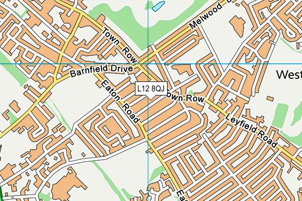 L12 8QJ map - OS VectorMap District (Ordnance Survey) L12 8QJ map - OS VectorMap District (Ordnance Survey)