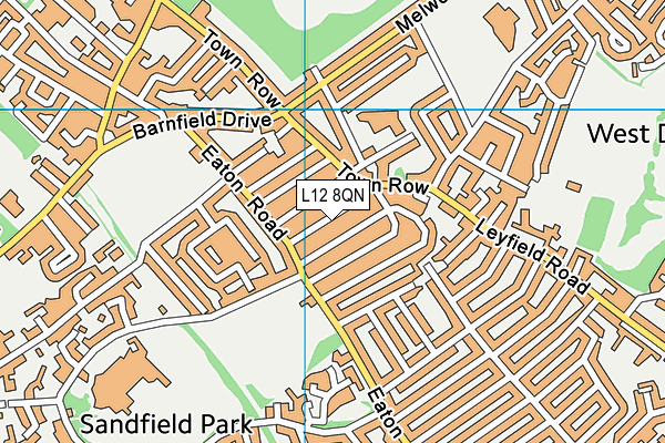 L12 8QN map - OS VectorMap District (Ordnance Survey) L12 8QN map - OS VectorMap District (Ordnance Survey)