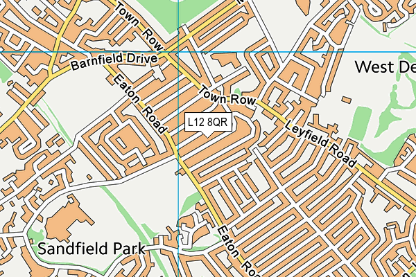 L12 8QR map - OS VectorMap District (Ordnance Survey) L12 8QR map - OS VectorMap District (Ordnance Survey)