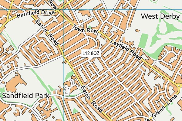 L12 8QZ map - OS VectorMap District (Ordnance Survey)