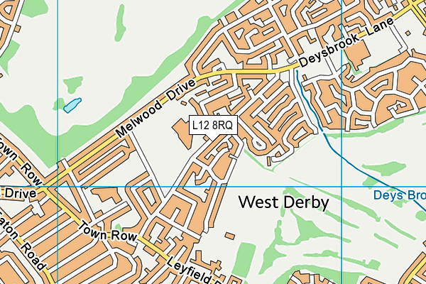 L12 8RQ map - OS VectorMap District (Ordnance Survey) L12 8RQ map - OS VectorMap District (Ordnance Survey)