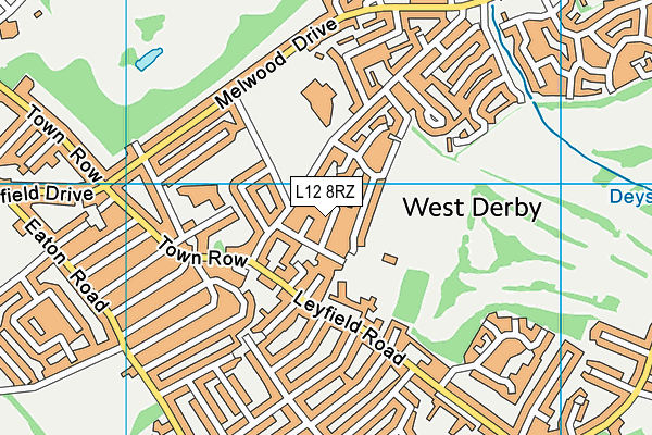 L12 8RZ map - OS VectorMap District (Ordnance Survey) L12 8RZ map - OS VectorMap District (Ordnance Survey)