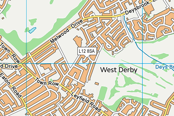 L12 8SA map - OS VectorMap District (Ordnance Survey) L12 8SA map - OS VectorMap District (Ordnance Survey)