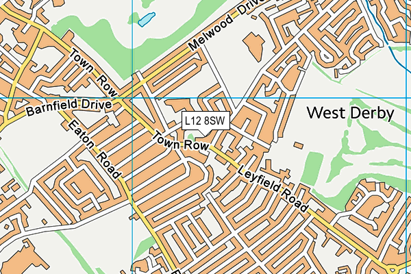L12 8SW map - OS VectorMap District (Ordnance Survey) L12 8SW map - OS VectorMap District (Ordnance Survey)