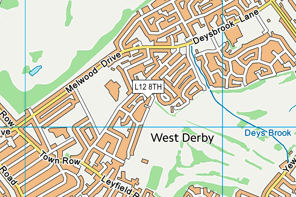 L12 8TH map - OS VectorMap District (Ordnance Survey) L12 8TH map - OS VectorMap District (Ordnance Survey)