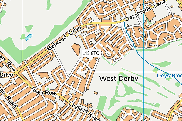 L12 8TQ map - OS VectorMap District (Ordnance Survey) L12 8TQ map - OS VectorMap District (Ordnance Survey)