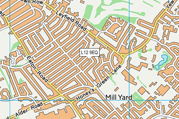 L12 9EQ map - OS VectorMap District (Ordnance Survey) L12 9EQ map - OS VectorMap District (Ordnance Survey)