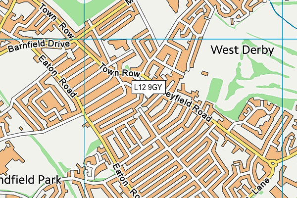 L12 9GY map - OS VectorMap District (Ordnance Survey) L12 9GY map - OS VectorMap District (Ordnance Survey)