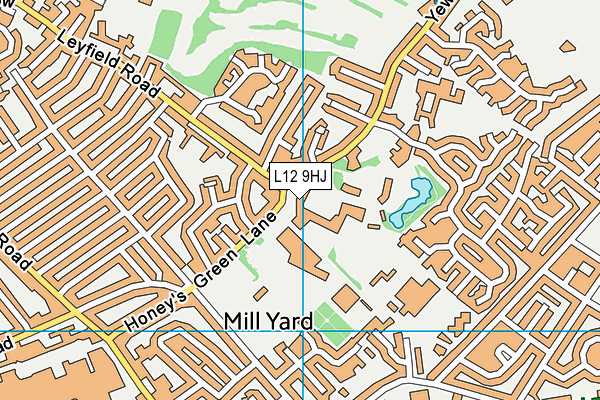 L12 9HJ map - OS VectorMap District (Ordnance Survey) L12 9HJ map - OS VectorMap District (Ordnance Survey)