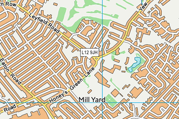 L12 9JH map - OS VectorMap District (Ordnance Survey) L12 9JH map - OS VectorMap District (Ordnance Survey)