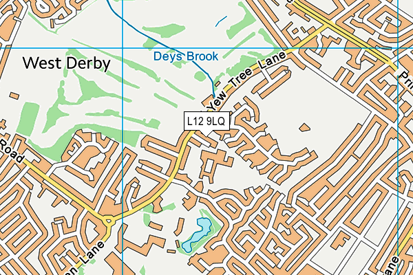 L12 9LQ map - OS VectorMap District (Ordnance Survey) L12 9LQ map - OS VectorMap District (Ordnance Survey)