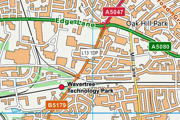 L13 1DP map - OS VectorMap District (Ordnance Survey) L13 1DP map - OS VectorMap District (Ordnance Survey)