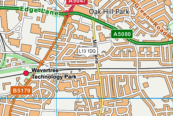 L13 1DQ map - OS VectorMap District (Ordnance Survey) L13 1DQ map - OS VectorMap District (Ordnance Survey)