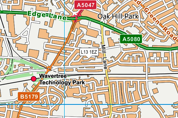 L13 1EZ map - OS VectorMap District (Ordnance Survey) L13 1EZ map - OS VectorMap District (Ordnance Survey)
