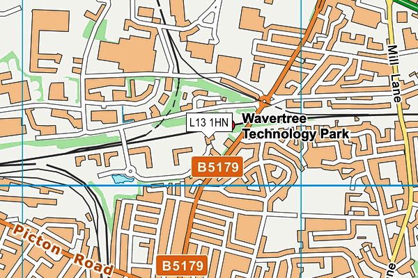 L13 1HN map - OS VectorMap District (Ordnance Survey) L13 1HN map - OS VectorMap District (Ordnance Survey)