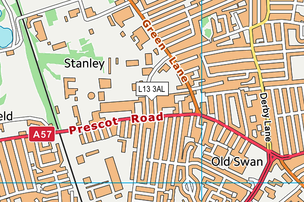 L13 3AL map - OS VectorMap District (Ordnance Survey) L13 3AL map - OS VectorMap District (Ordnance Survey)