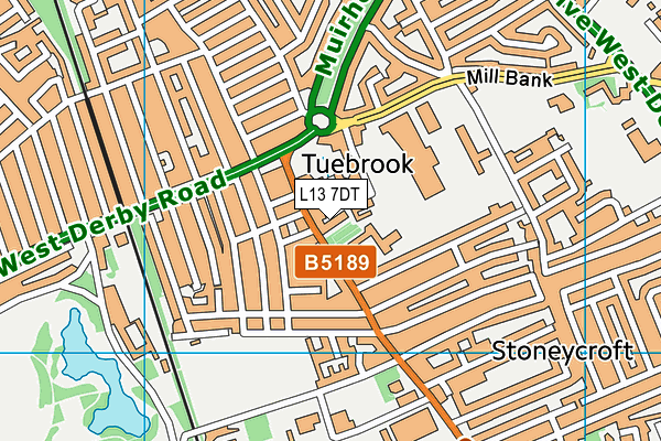 L13 7DT map - OS VectorMap District (Ordnance Survey) L13 7DT map - OS VectorMap District (Ordnance Survey)