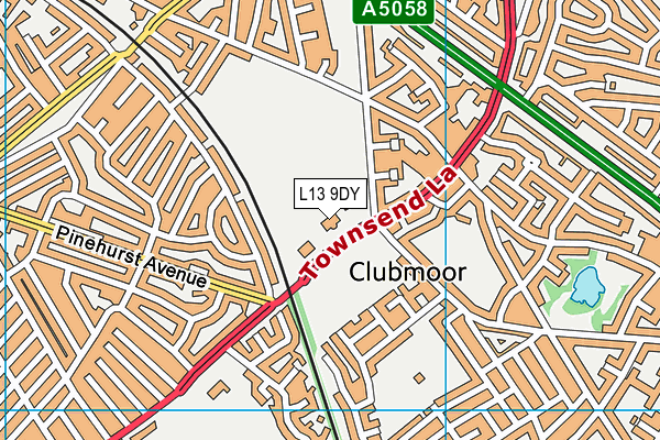 L13 9DY map - OS VectorMap District (Ordnance Survey) L13 9DY map - OS VectorMap District (Ordnance Survey)