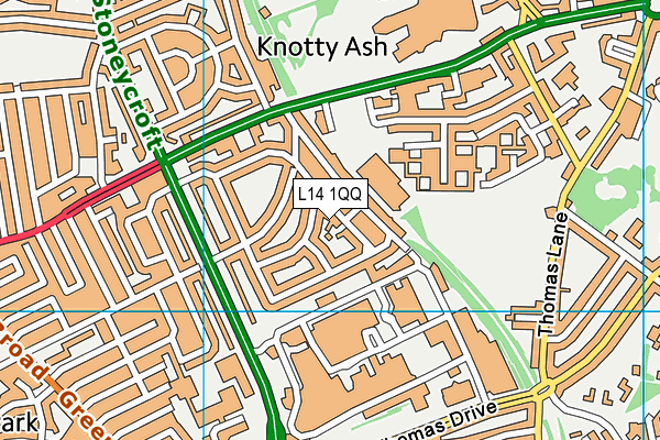 L14 1QQ map - OS VectorMap District (Ordnance Survey) L14 1QQ map - OS VectorMap District (Ordnance Survey)