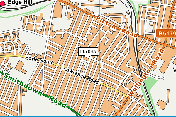 L15 0HA map - OS VectorMap District (Ordnance Survey) L15 0HA map - OS VectorMap District (Ordnance Survey)