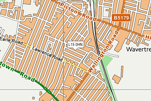 L15 0HN map - OS VectorMap District (Ordnance Survey) L15 0HN map - OS VectorMap District (Ordnance Survey)