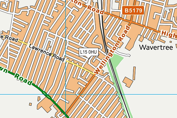 L15 0HU map - OS VectorMap District (Ordnance Survey) L15 0HU map - OS VectorMap District (Ordnance Survey)