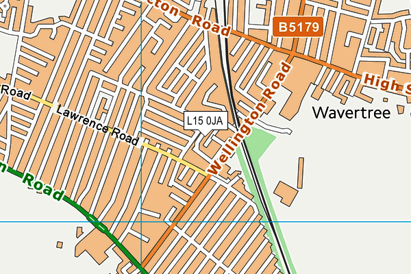 L15 0JA map - OS VectorMap District (Ordnance Survey) L15 0JA map - OS VectorMap District (Ordnance Survey)