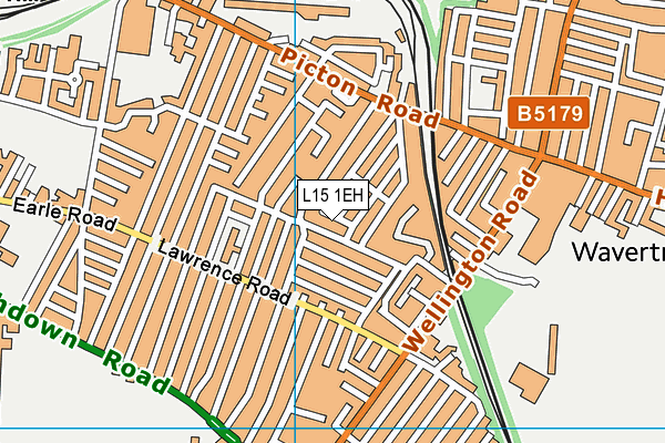 L15 1EH map - OS VectorMap District (Ordnance Survey) L15 1EH map - OS VectorMap District (Ordnance Survey)