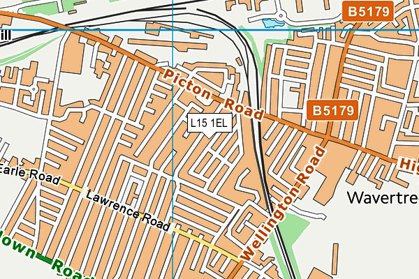 L15 1EL map - OS VectorMap District (Ordnance Survey) L15 1EL map - OS VectorMap District (Ordnance Survey)