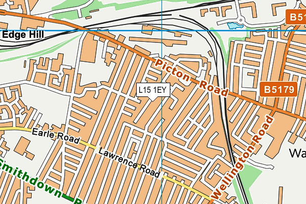 L15 1EY map - OS VectorMap District (Ordnance Survey) L15 1EY map - OS VectorMap District (Ordnance Survey)