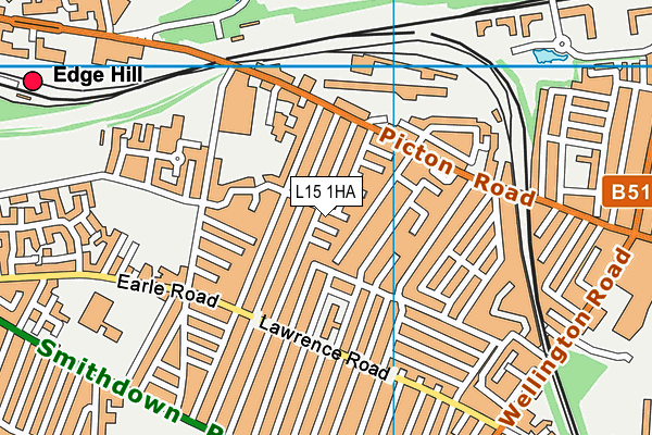 L15 1HA map - OS VectorMap District (Ordnance Survey) L15 1HA map - OS VectorMap District (Ordnance Survey)