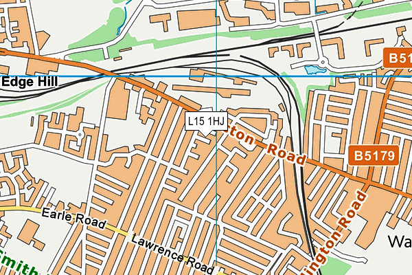 L15 1HJ map - OS VectorMap District (Ordnance Survey) L15 1HJ map - OS VectorMap District (Ordnance Survey)