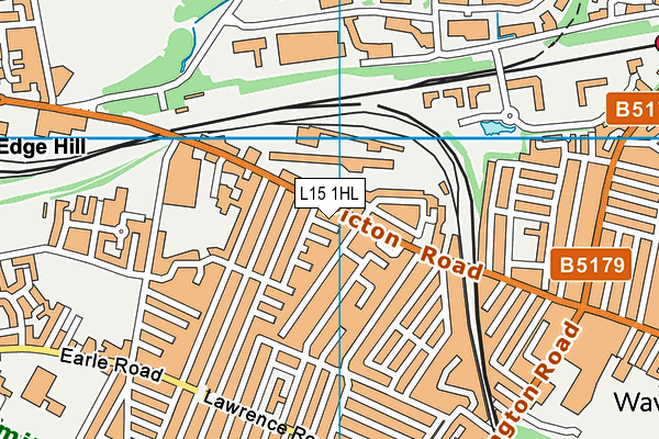 L15 1HL map - OS VectorMap District (Ordnance Survey) L15 1HL map - OS VectorMap District (Ordnance Survey)