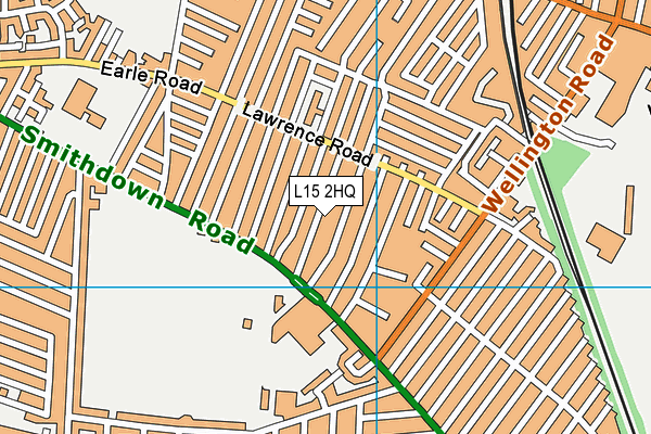 L15 2HQ map - OS VectorMap District (Ordnance Survey) L15 2HQ map - OS VectorMap District (Ordnance Survey)