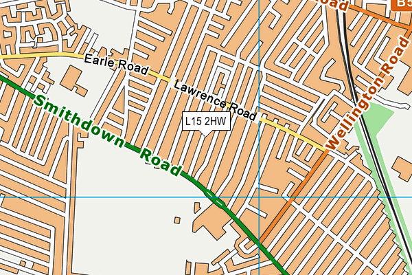 L15 2HW map - OS VectorMap District (Ordnance Survey) L15 2HW map - OS VectorMap District (Ordnance Survey)