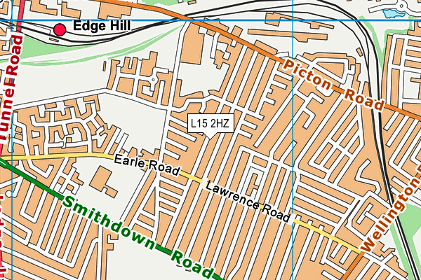 L15 2HZ map - OS VectorMap District (Ordnance Survey) L15 2HZ map - OS VectorMap District (Ordnance Survey)