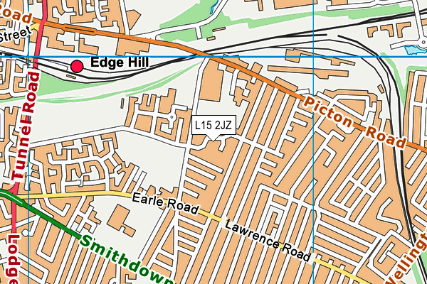 L15 2JZ map - OS VectorMap District (Ordnance Survey)