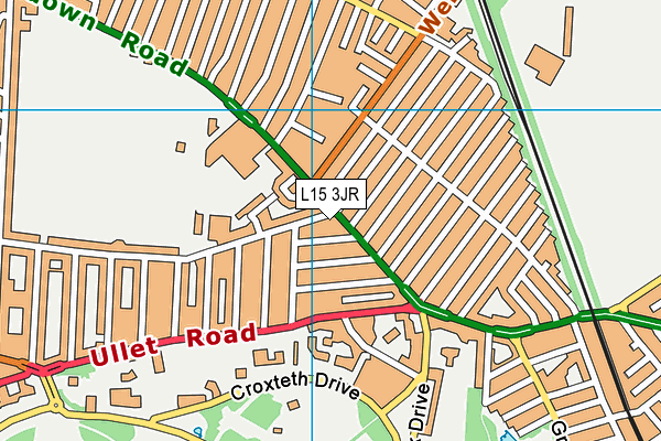 L15 3JR map - OS VectorMap District (Ordnance Survey) L15 3JR map - OS VectorMap District (Ordnance Survey)