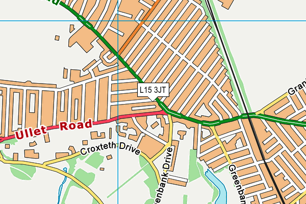 L15 3JT map - OS VectorMap District (Ordnance Survey) L15 3JT map - OS VectorMap District (Ordnance Survey)