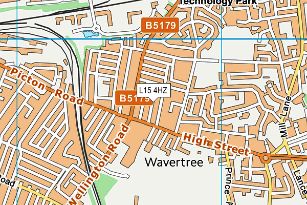 L15 4HZ map - OS VectorMap District (Ordnance Survey) L15 4HZ map - OS VectorMap District (Ordnance Survey)