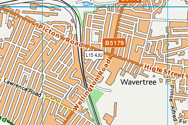 L15 4JU map - OS VectorMap District (Ordnance Survey) L15 4JU map - OS VectorMap District (Ordnance Survey)