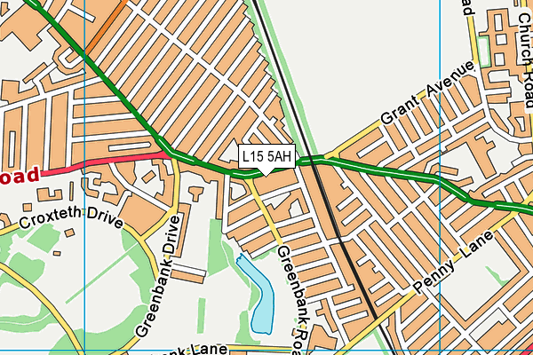 L15 5AH map - OS VectorMap District (Ordnance Survey) L15 5AH map - OS VectorMap District (Ordnance Survey)